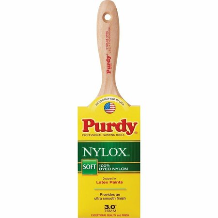 KRYLON Purdy Nylox Sprig 3 In. Flat Trim Soft Paint Brush 144380230